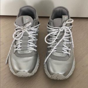 Champion 7 1/2 silver sneakers Worn a couple times